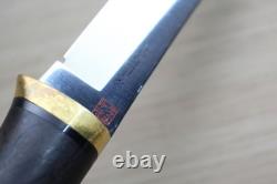 Hattori 3717 VG-10 Tanto Fixed Blade Knife Ebony Wood Handle Seki Japan M18