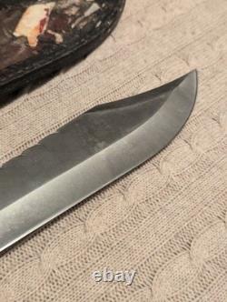 Hen & Rooster Bowie Knife Germany Elk Crown Handle