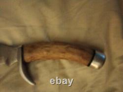 Homemade Fixed Blade Stage Antler Knife