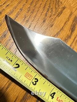 Huge 12 Blade Vintage JACOBS CUSTOM Bowie Hunting Knife