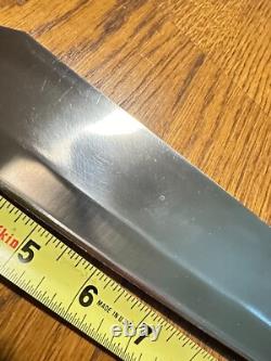 Huge 12 Blade Vintage JACOBS CUSTOM Bowie Hunting Knife