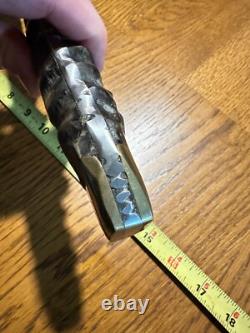 Huge 12 Blade Vintage JACOBS CUSTOM Bowie Hunting Knife Huge 12 Blade Vintage JACOBS CUSTOM Bowie Hunting Knife