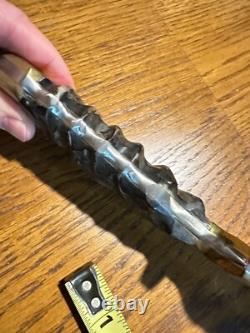 Huge 12 Blade Vintage JACOBS CUSTOM Bowie Hunting Knife