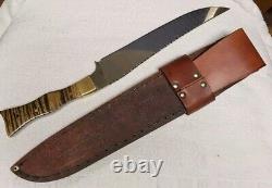 Huge Dan CANNON Custom Bowie Knife With Original Leather Sheath