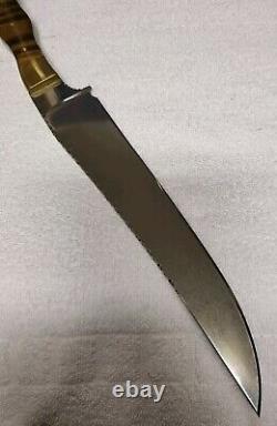 Huge Dan CANNON Custom Bowie Knife With Original Leather Sheath