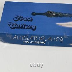 Hunting Knife Alligator Alley CW-212GPW Frost Cutlery Chipaway Surgical Steel