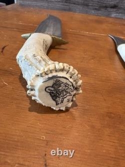 Hunting knives antler