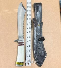IMPACT CUTLERY WHOLESALE LOT of 10 LARGE FIXED BLADE KNIVES All With CRACK Handles