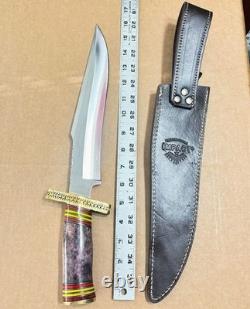 IMPACT CUTLERY WHOLESALE LOT of 10 LARGE FIXED BLADE KNIVES All With CRACK Handles