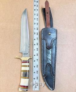 IMPACT CUTLERY WHOLESALE LOT of 10 LARGE FIXED BLADE KNIVES All With CRACK Handles