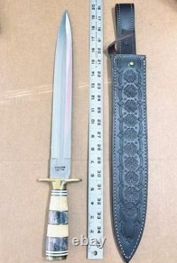 IMPACT CUTLERY WHOLESALE LOT of 10 LARGE FIXED BLADE KNIVES All With CRACK Handles