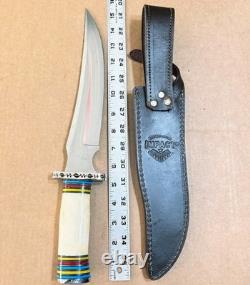 IMPACT CUTLERY WHOLESALE LOT of 10 LARGE FIXED BLADE KNIVES All With CRACK Handles