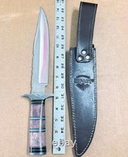 IMPACT CUTLERY WHOLESALE LOT of 10 LARGE FIXED BLADE KNIVES All With CRACK Handles