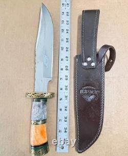 IMPACT CUTLERY WHOLESALE LOT of 10 LARGE FIXED BLADE KNIVES All With CRACK Handles