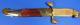 Imperial Russian Hunting Knife Gold Blade Etched Toledo Lion Poland Dagger Dirk
