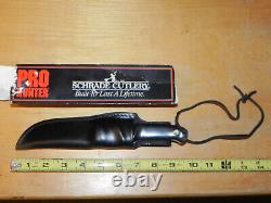 In Box Schrade Cutlery USA PH1 Pro Hunter Knife Fixed Blade with Sheath