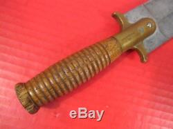 Indian War US Army Model 1880 Hunting Knife with3rd Type Leather Scabbard Original