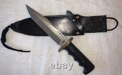 Israel DUSTAR Model 1 Arad Fixed Blade Combat Knife 7 withLeather Sheath