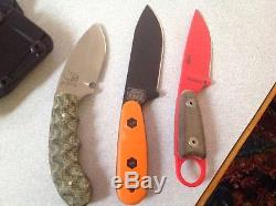 Izula Red, Mohawk And ESEE KA-BAR Knife Knives never used. With sheets