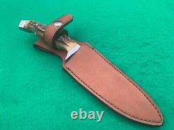 J. A. HENCKELS STAG TWIN TRAPPER BOWIE VINTAGE scarce BEAUTIFUL KNIFE
