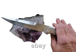 J. I. COTTRILL HANDMADE SHEEPHORN GRIP DROP POINT FIGHTER Columbus OH Excel. Cond