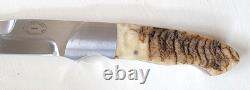 J. I. COTTRILL HANDMADE SHEEPHORN GRIP DROP POINT FIGHTER Columbus OH Excel. Cond