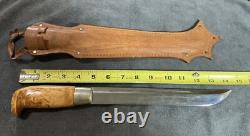 J. Marttiini Large Hunting Knife Finland With Leather Sheath
