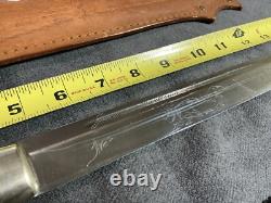 J. Marttiini Large Hunting Knife Finland With Leather Sheath