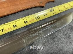 J. Marttiini Large Hunting Knife Finland With Leather Sheath
