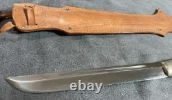 J. Marttiini Large Hunting Knife Finland With Leather Sheath