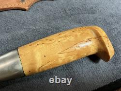 J. Marttiini Large Hunting Knife Finland With Leather Sheath