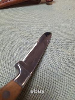J PEMBERTON custom Forged Hunting Knife 6 Blade, Maple Handle With Sheath USA J PEMBERTON custom Forged Hunting Knife 6 Blade, Maple Handle With Sheath USA