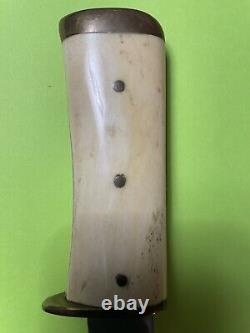 J. Russell & Co. GREEN RIVER WORKS HUNTING KNIFE With Bone Handle