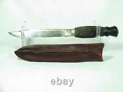 J. Russell Co. GREEN RIVER WORKS Hunting BOWIE KNIFE Thistle Top With Sheath