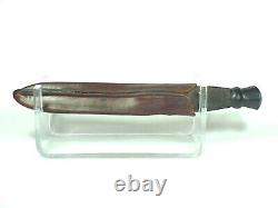 J. Russell Co. GREEN RIVER WORKS Hunting BOWIE KNIFE Thistle Top With Sheath