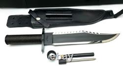 JIMMY LILE C Series 050 Black First Blood II Survival Knife w Sheath & Soft Case