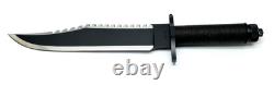 JIMMY LILE C Series 050 Black First Blood II Survival Knife w Sheath & Soft Case
