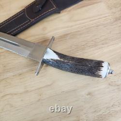 JOKER CUTLERY 16 HUGE STAG KNIFE W Sheath Factory edge