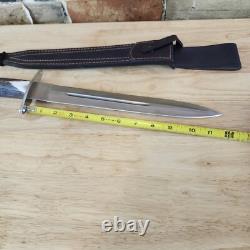 JOKER CUTLERY 16 HUGE STAG KNIFE W Sheath Factory edge