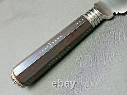 James Jackson Custom English Bowie Handmade Knife Rare vtg Sheffield Rare Silver