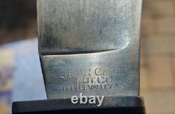 Jean Case Cutlery Co. Little Valley NY Stacked Leather Woodcraft Hunting Knife
