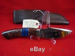 Jesse Davis USA Custom Hunting Knife 9 440-C Drop Point Calif, Buckeye MINT