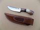 Jim Behring Scagel Style Custom Hunting Skinning Knife with Stag Handle Mosser