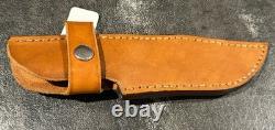 Jim Ort OZ Custom Fixed Blade Hunting Knife Genuine Stag & Ironwood Sheath & Box