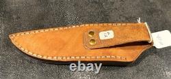 Jim Ort OZ Custom Knives Fixed Blade STAG & Desert Ironwood Drop-Point Hunter
