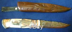 Johan Gustafsson Mosaic Blade Hand Crafted Hunting / Skinning Knife