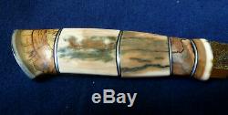 Johan Gustafsson Mosaic Blade Hand Crafted Hunting / Skinning Knife