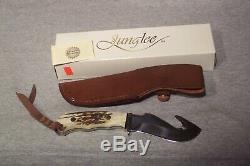 Junglee Tak Fukuta Stag Handle Large Guthook Knife Made In Seki Japan Never Used