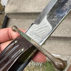 KA-BAR 1210 J Bowie USA Fixed Blade Knife W Sheath
