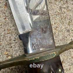 KA-BAR 1210 J Bowie USA Fixed Blade Knife W Sheath
